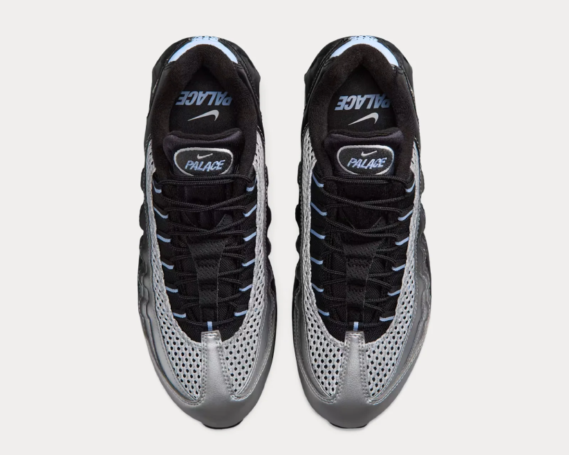 Air Max 95 Big Bubble x Palace Metallic Silver and Aluminium