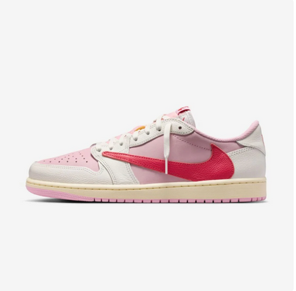 Air Jordan 1 Retro Low OG SP Travis Scott "Sail Tropical Pink"