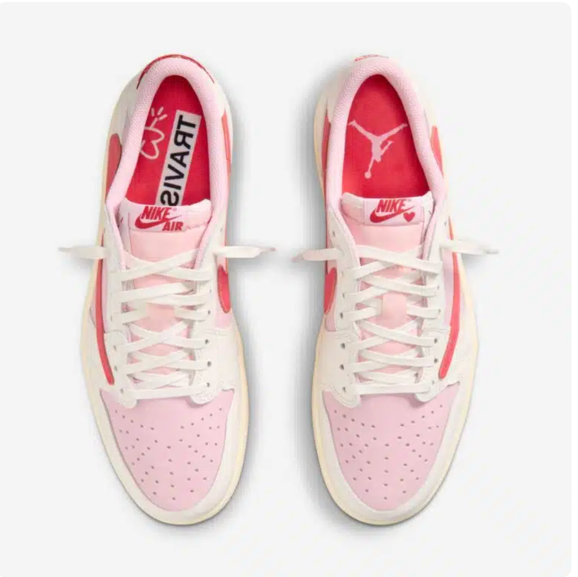 Air Jordan 1 Retro Low OG SP Travis Scott "Sail Tropical Pink"