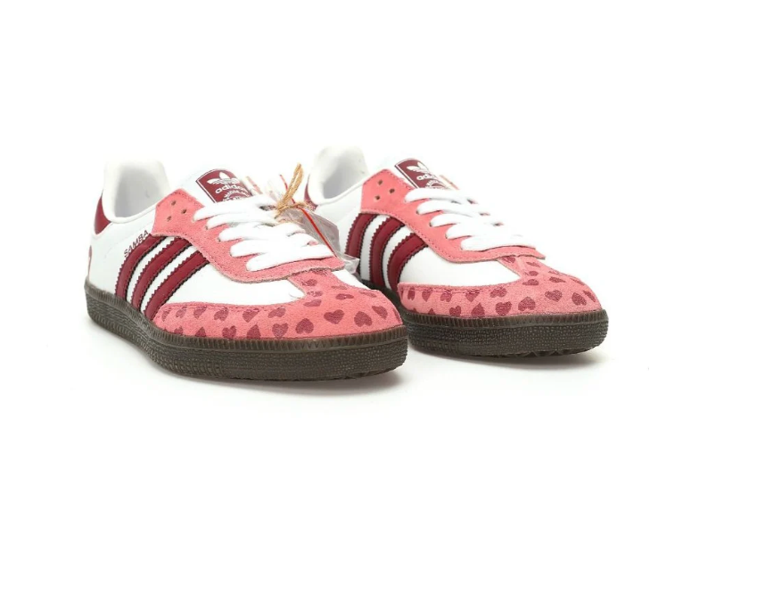 Samba OG x Comme des Garcons (CDG) "Red Pink Cloud White Brown"