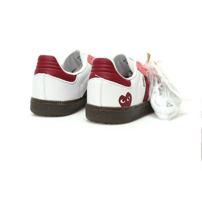 Samba OG x Comme des Garcons (CDG) "Red Pink Cloud White Brown"
